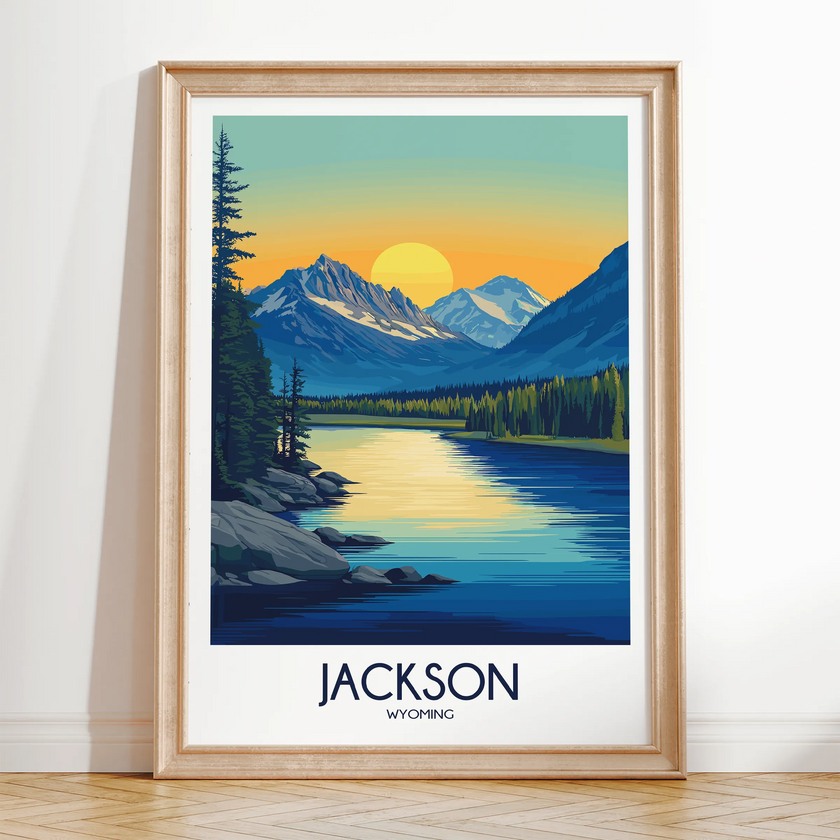 Jackson Modern Travel Poster