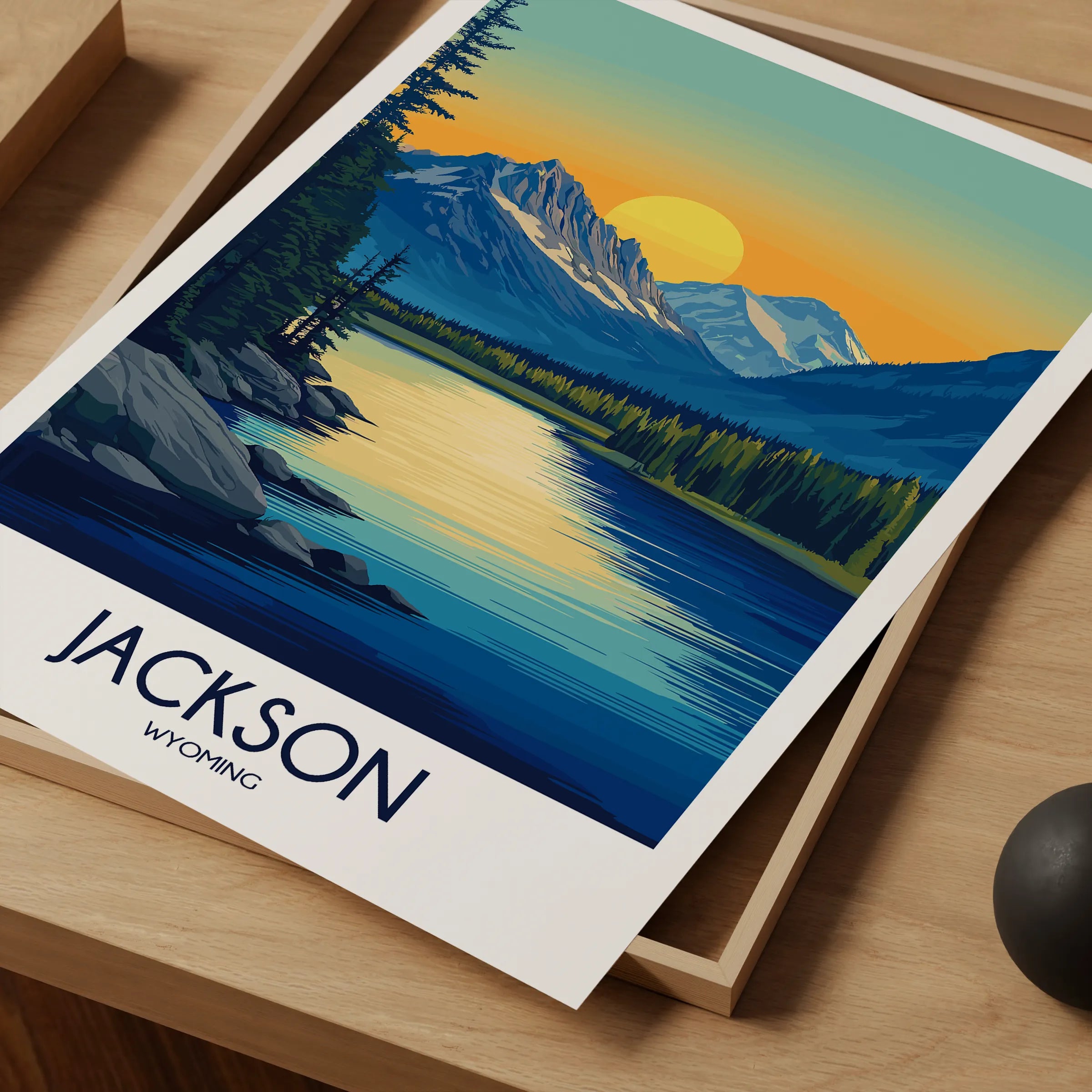 Jackson Retro Travel Illustration