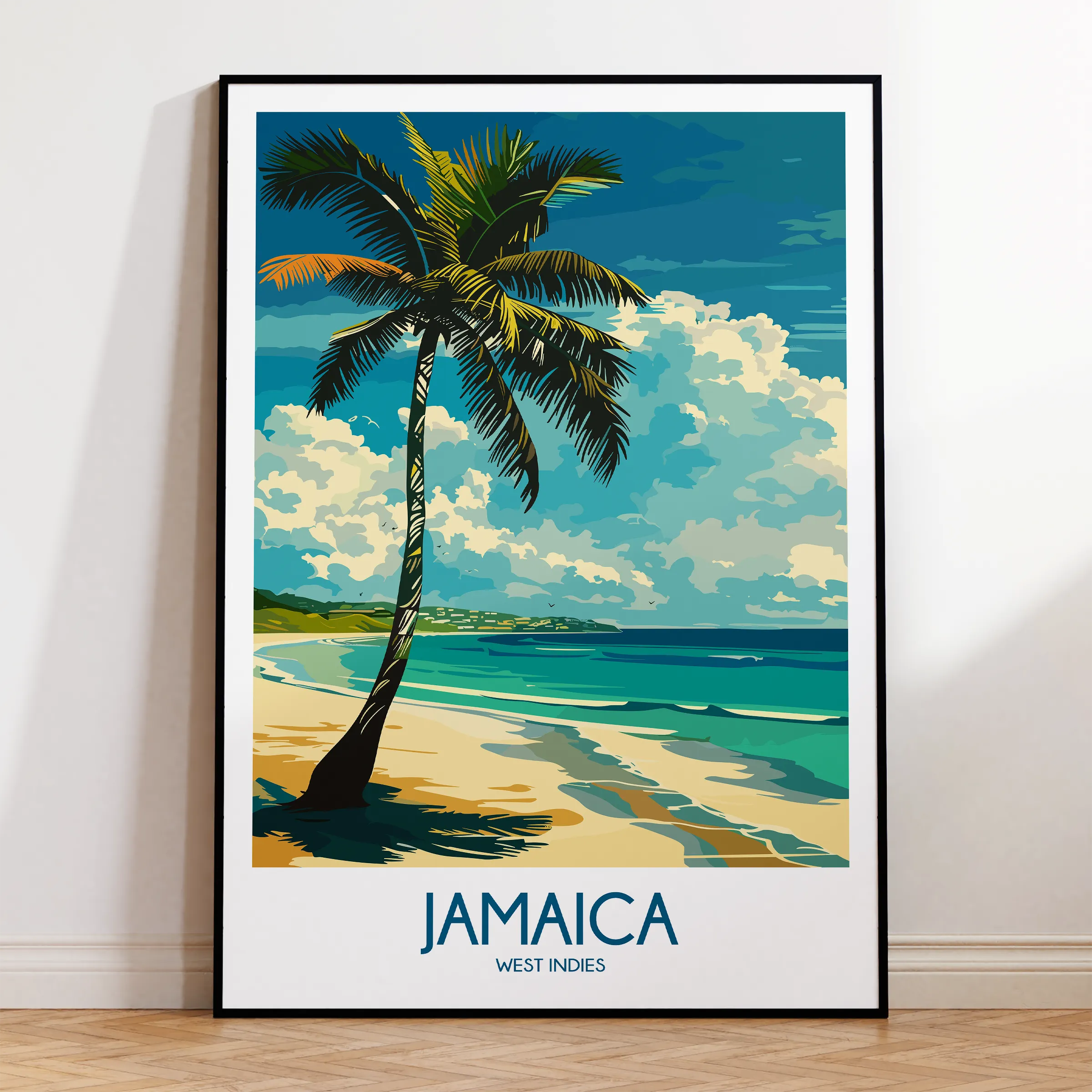 Jamaica Modern Travel Poster