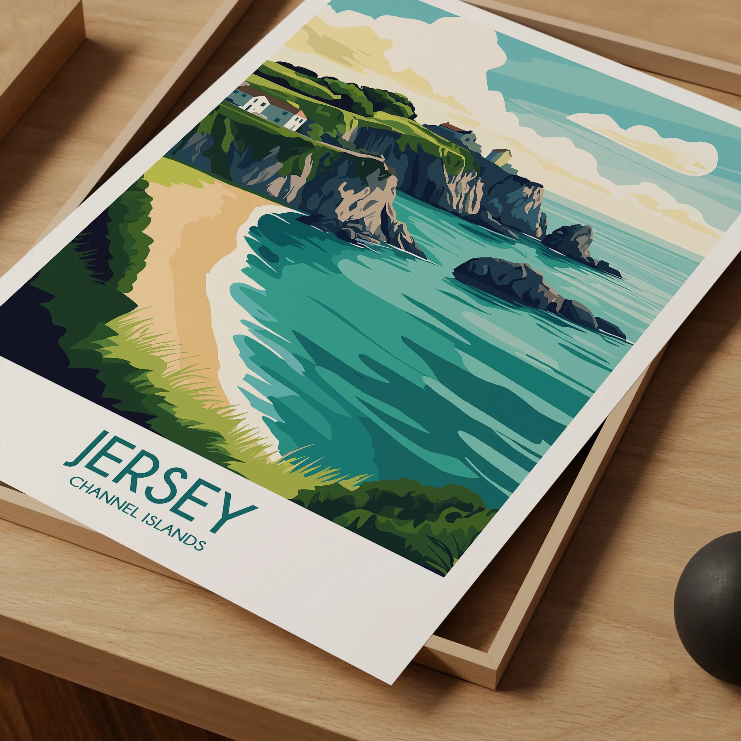 Jersey Souvenir Poster Print