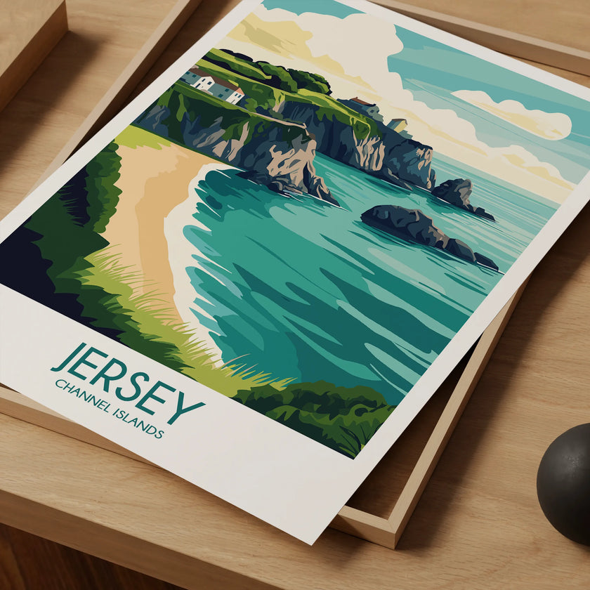 Jersey Souvenir Poster Print