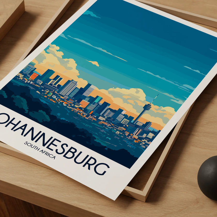 Johannesburg Destination Art Gift