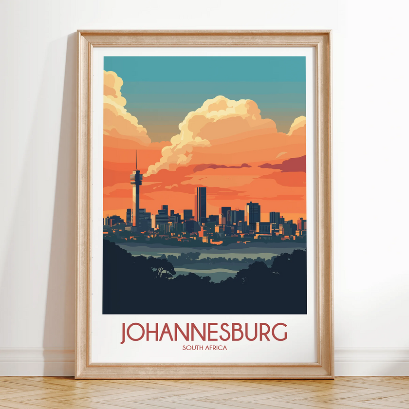 Johannesburg Destination Art Gift
