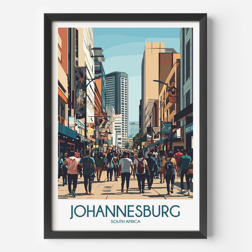 Johannesburg Minimalist Wall Art