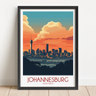 Johannesburg Retro Travel Illustration