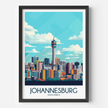 Johannesburg Retro Travel Illustration