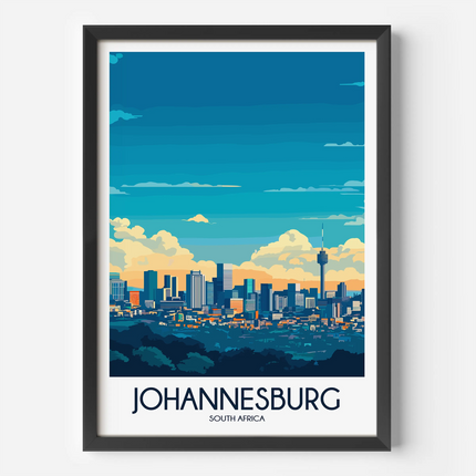 Johannesburg Souvenir Poster Print