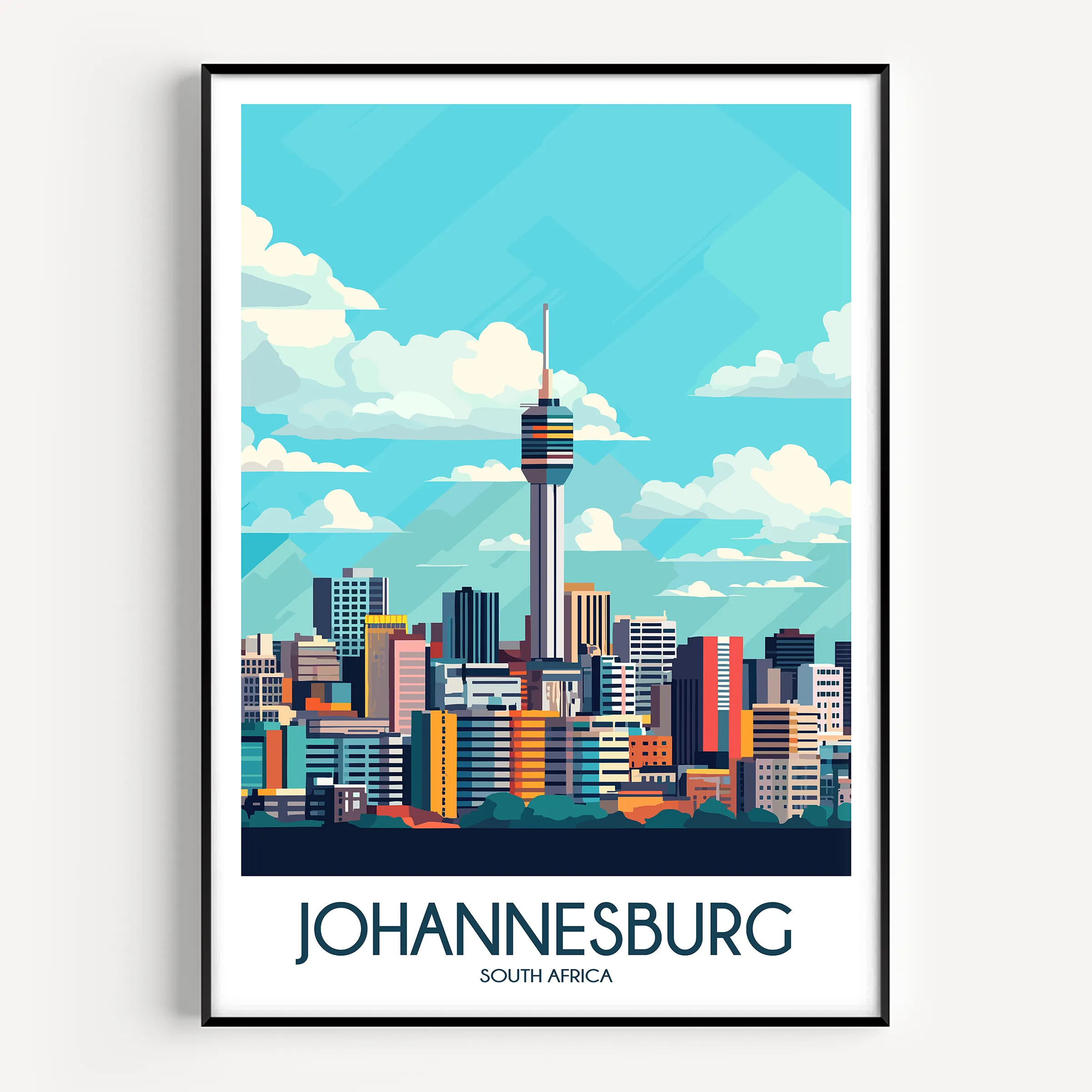 Johannesburg Souvenir Poster Print