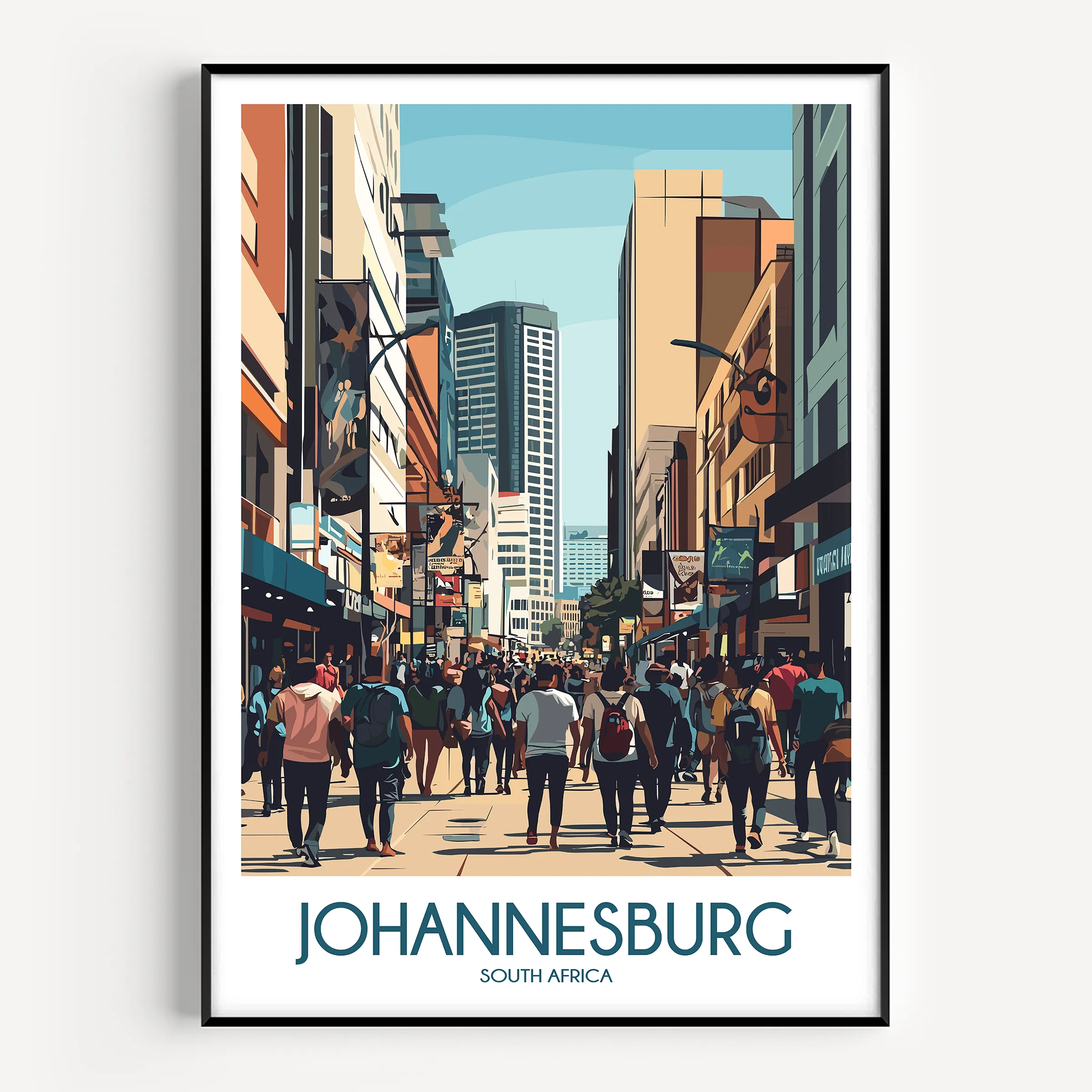 Johannesburg Souvenir Poster Print