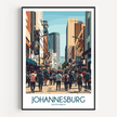 Johannesburg Souvenir Poster Print