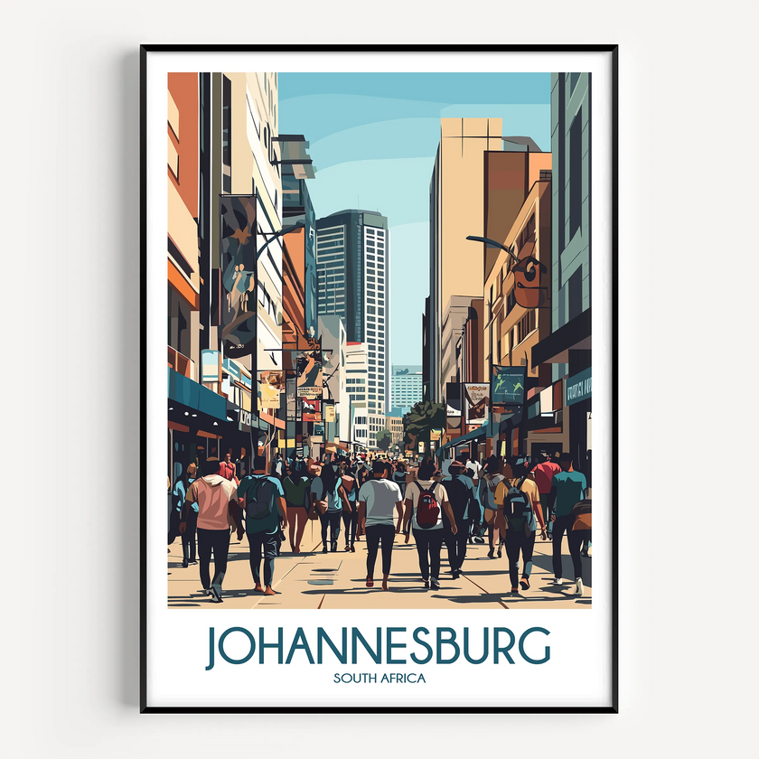 Johannesburg Souvenir Poster Print