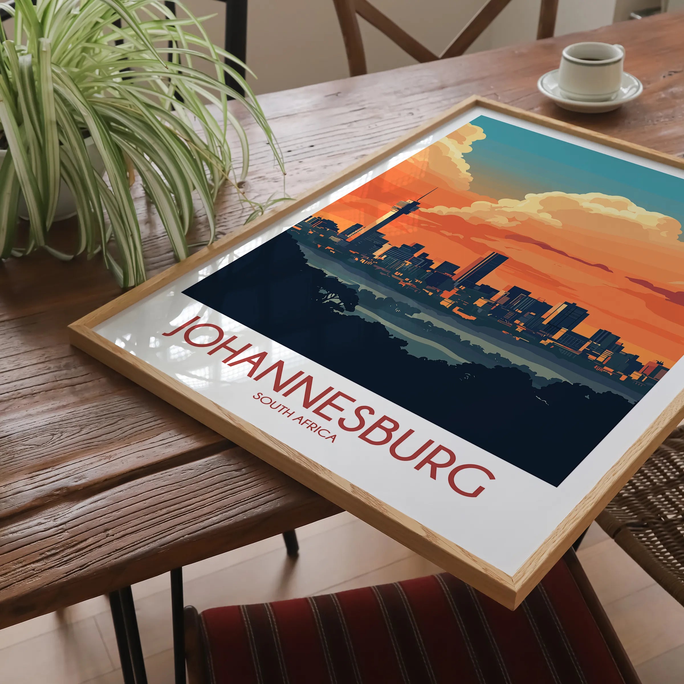 Johannesburg Vintage Style Print