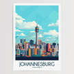 Johannesburg Vintage Style Print