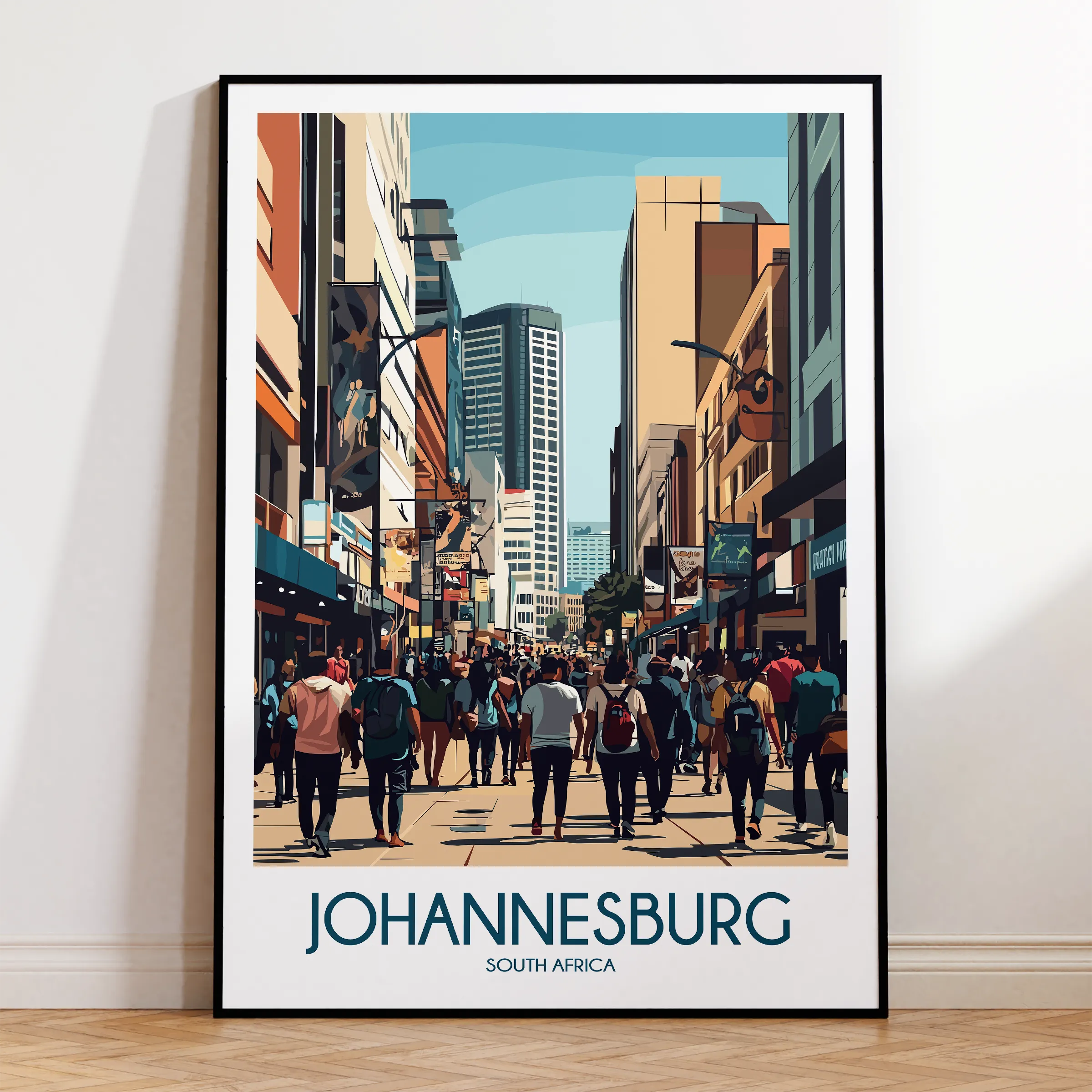 Johannesburg Vintage Style Print