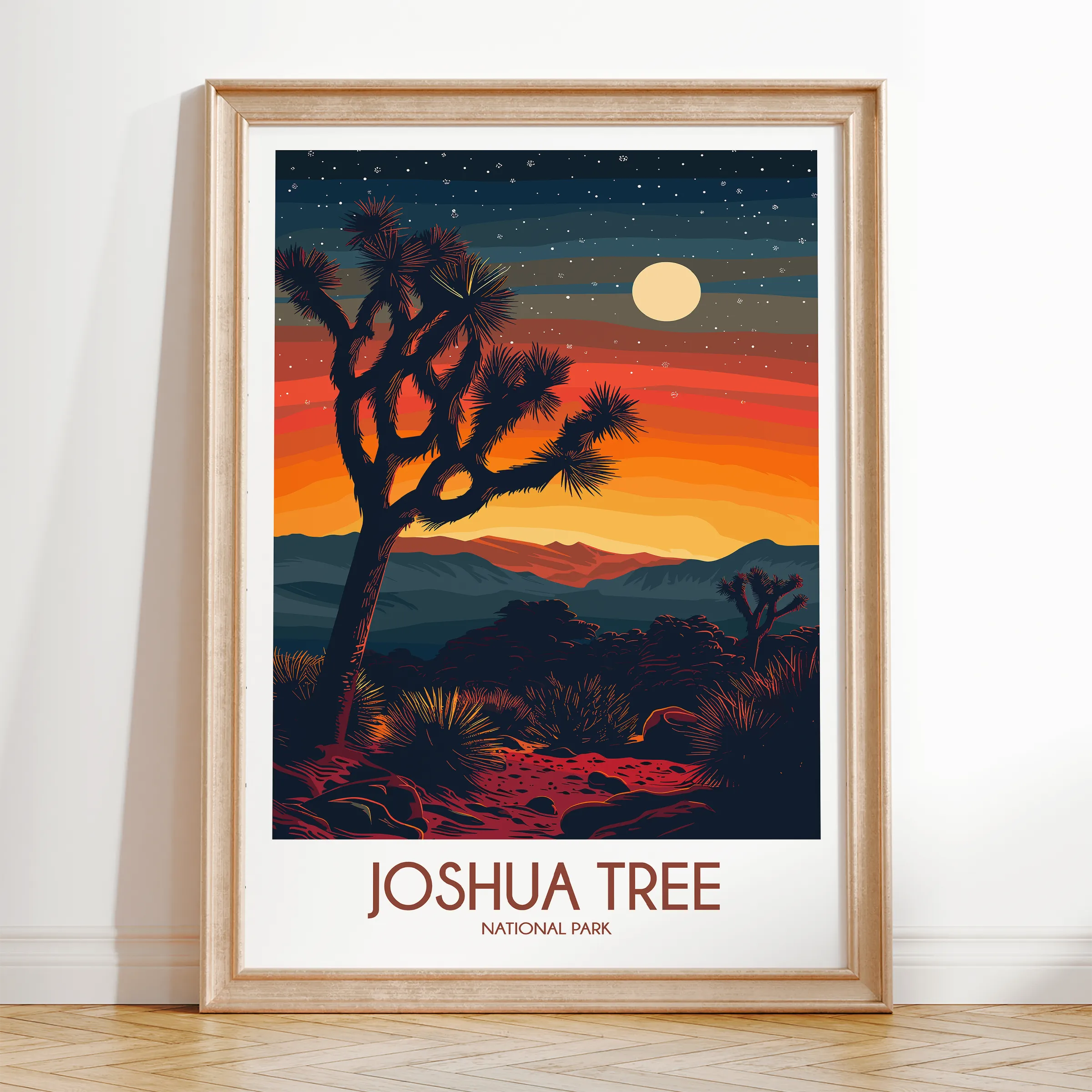 Joshua Tree Modern Travel Poster