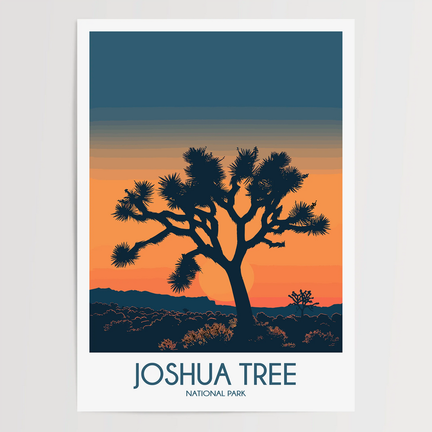 Joshua Tree Modern Travel Poster