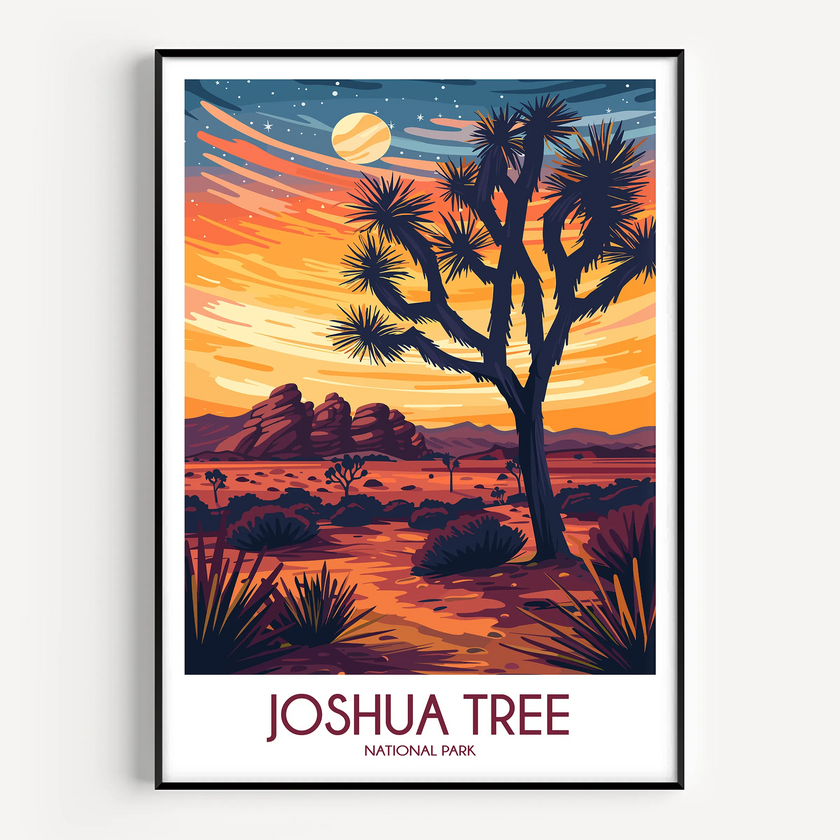 Joshua Tree Vintage Style Print