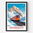 Jungfraujoch Destination Art Gift