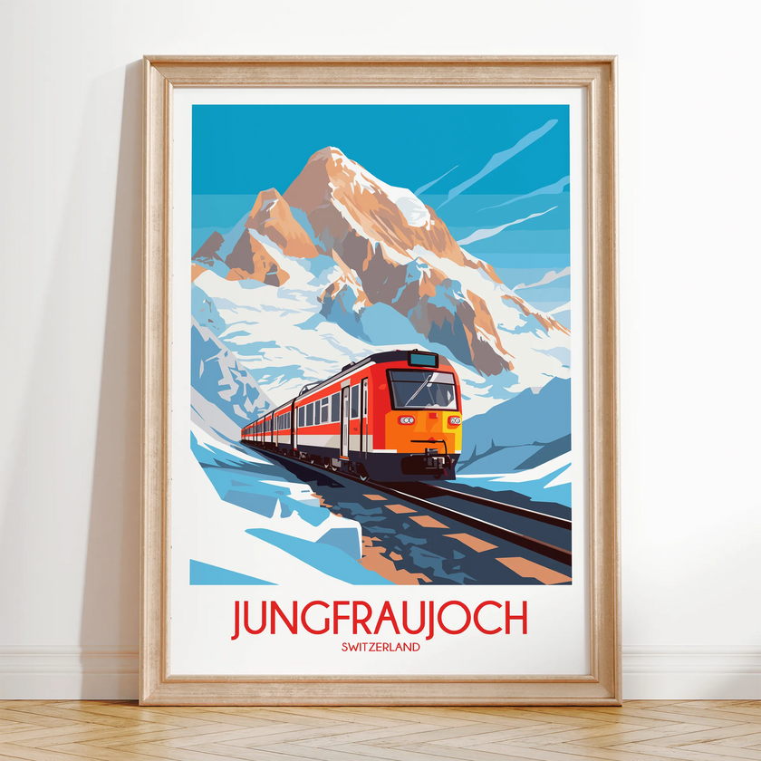 Jungfraujoch Minimalist Wall Art