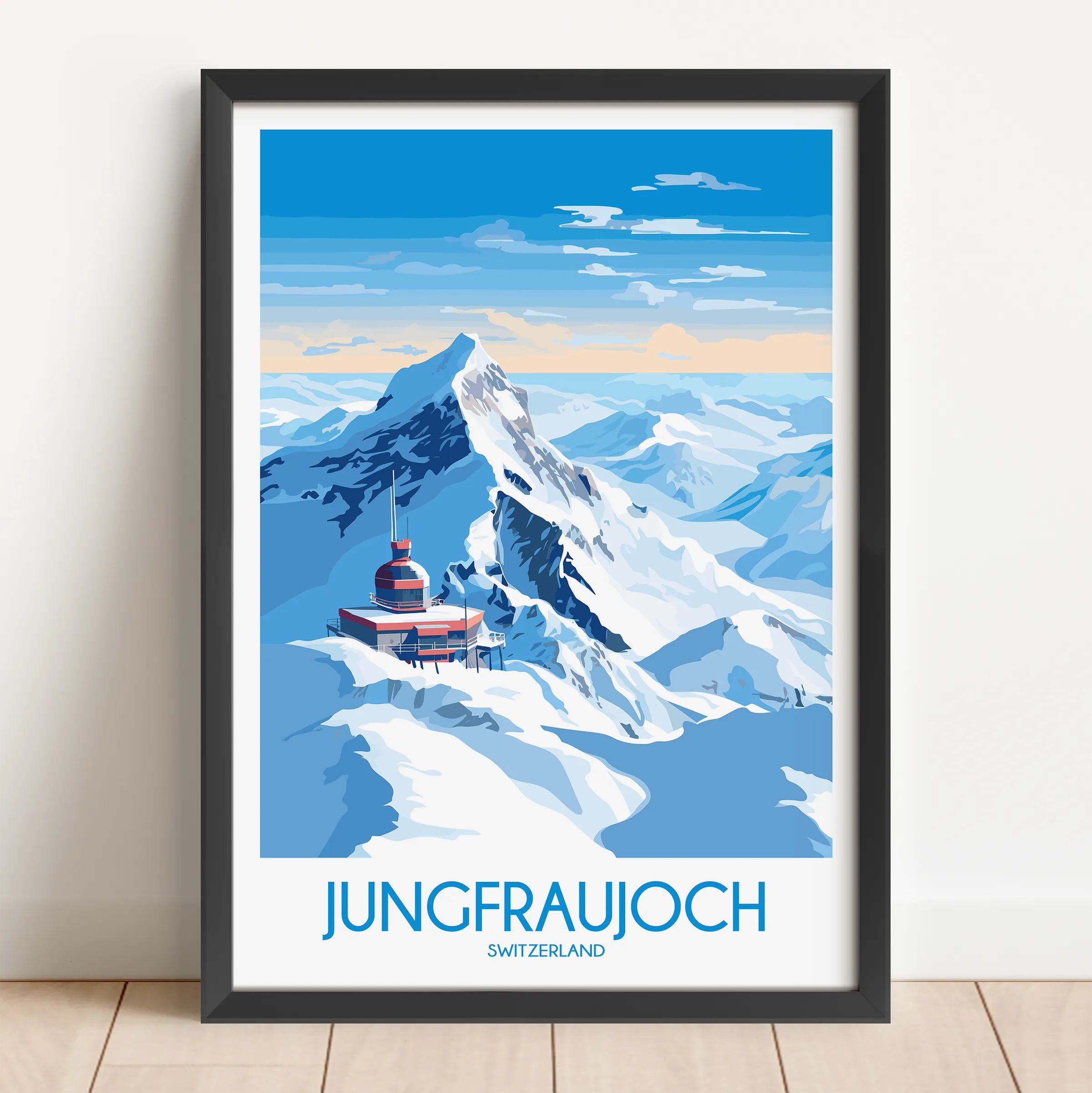 Jungfraujoch Minimalist Wall Art