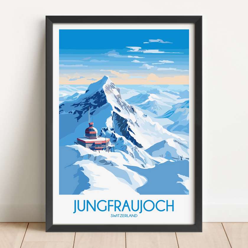 Jungfraujoch Minimalist Wall Art