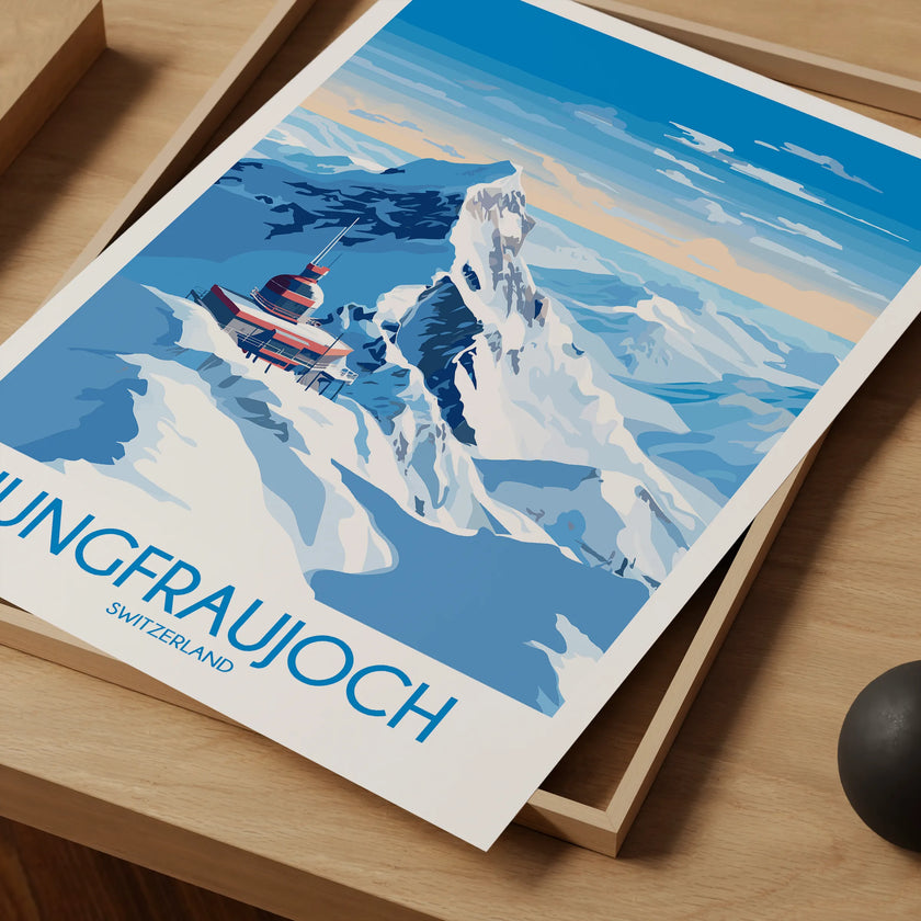 Jungfraujoch Scenic Landscape Art