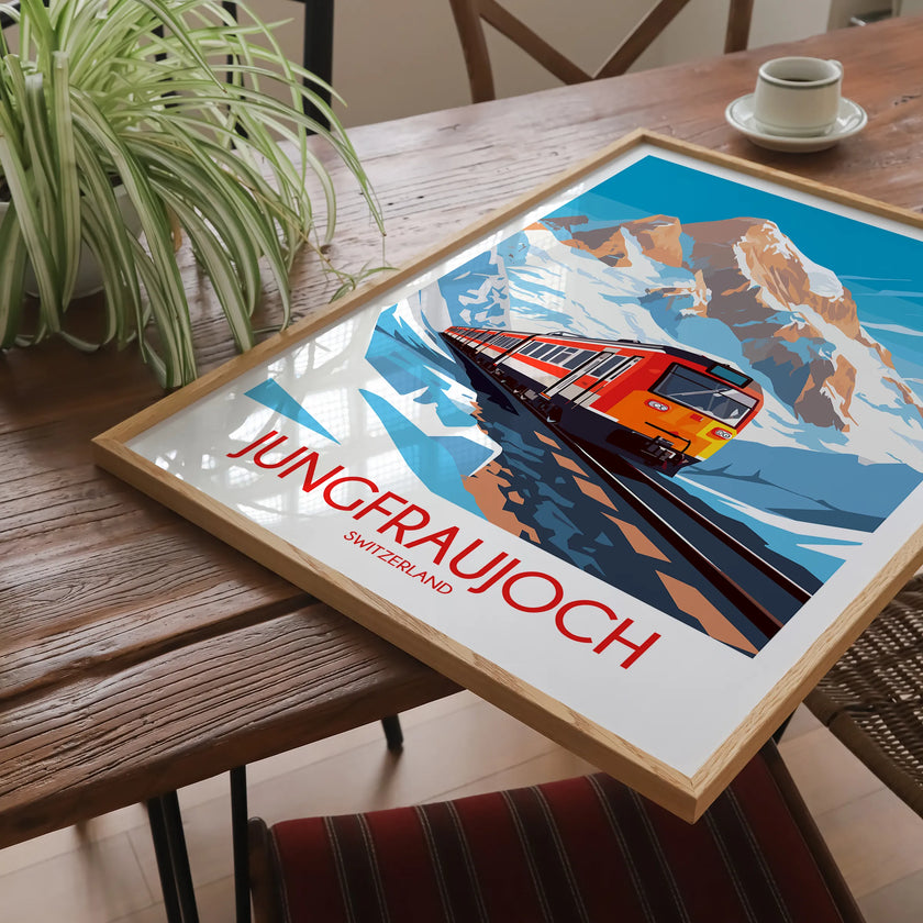 Jungfraujoch Souvenir Poster Print