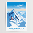 Jungfraujoch Souvenir Poster Print