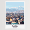 Kabul Modern Travel Poster