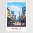 Kampala Vintage Style Print