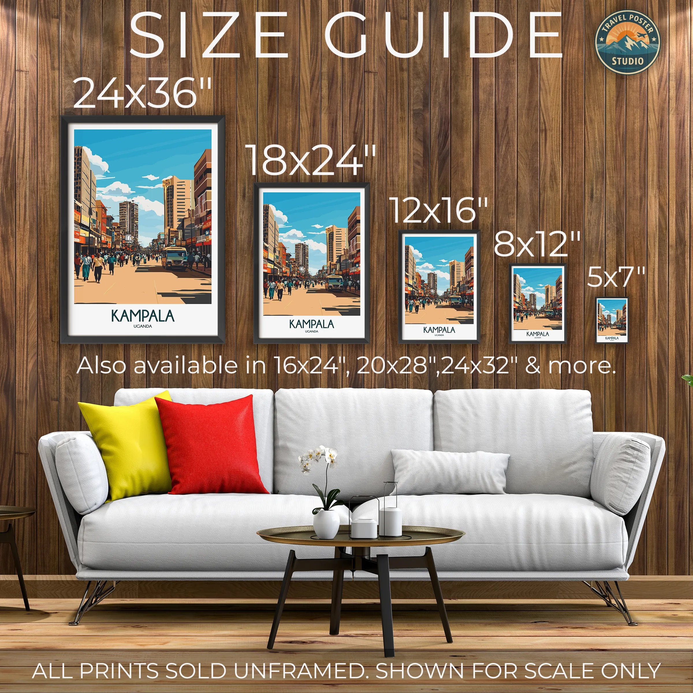 Kampala Vintage Style Print