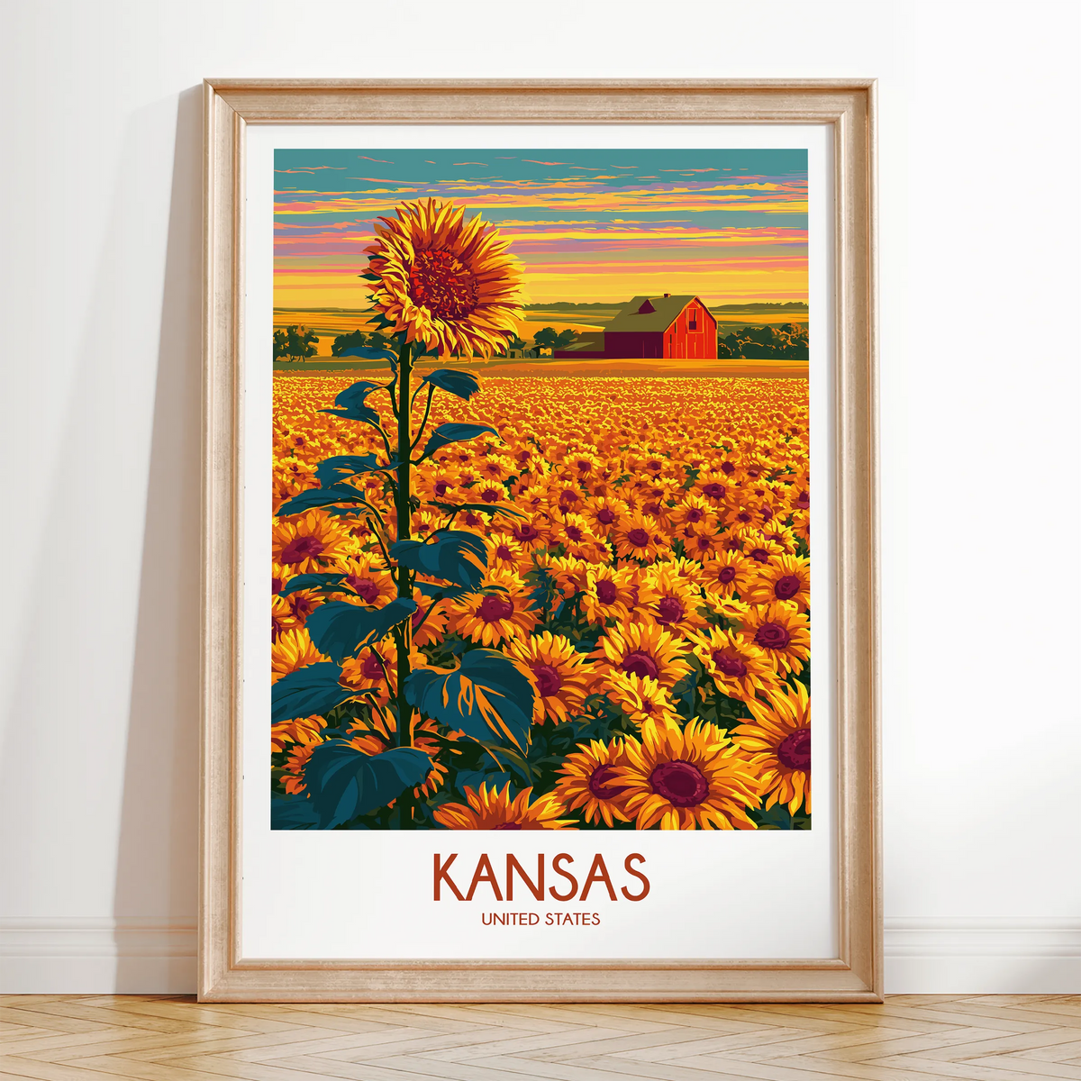 Kansas Souvenir Poster Print