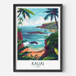 Kauai Modern Travel Poster