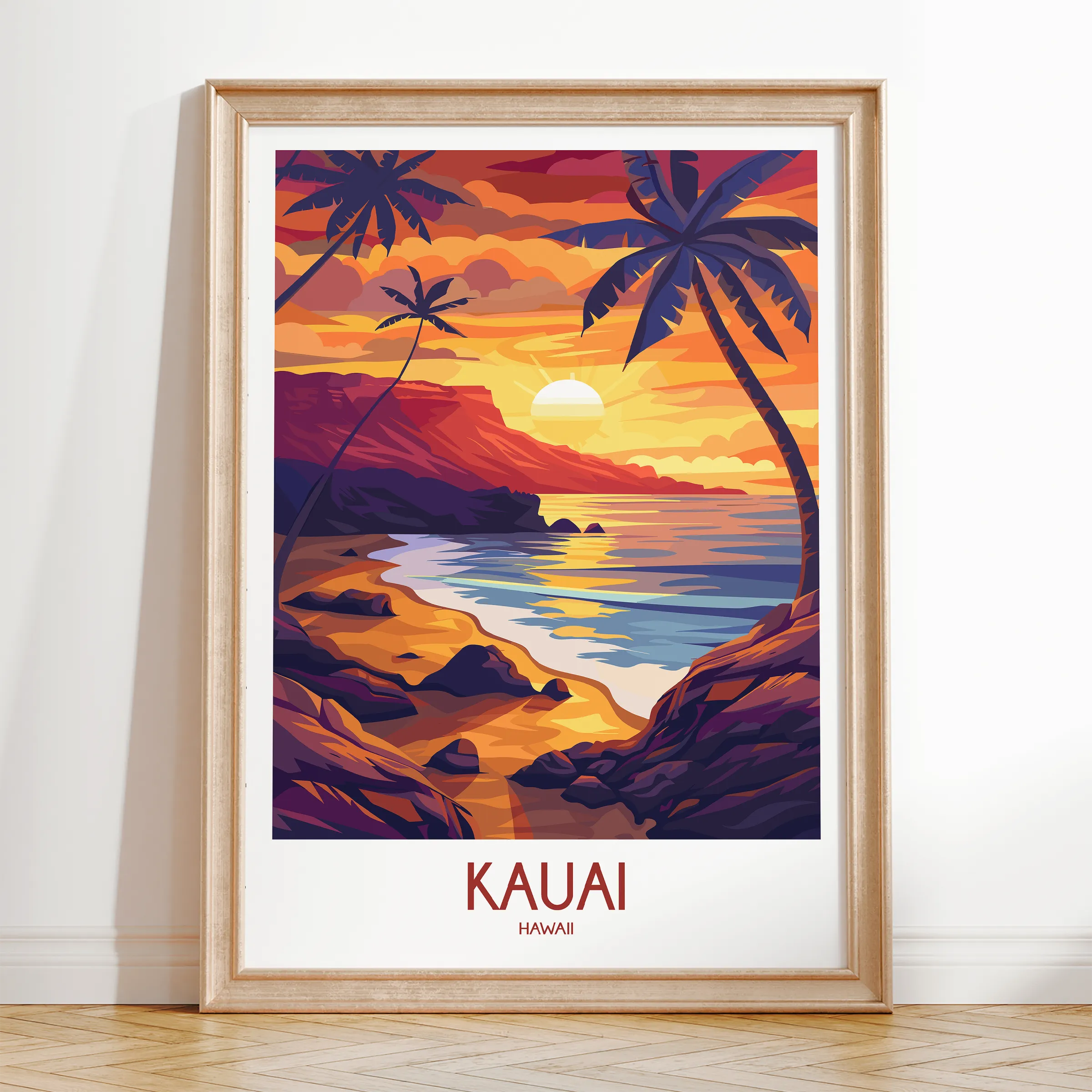Kauai Souvenir Poster Print