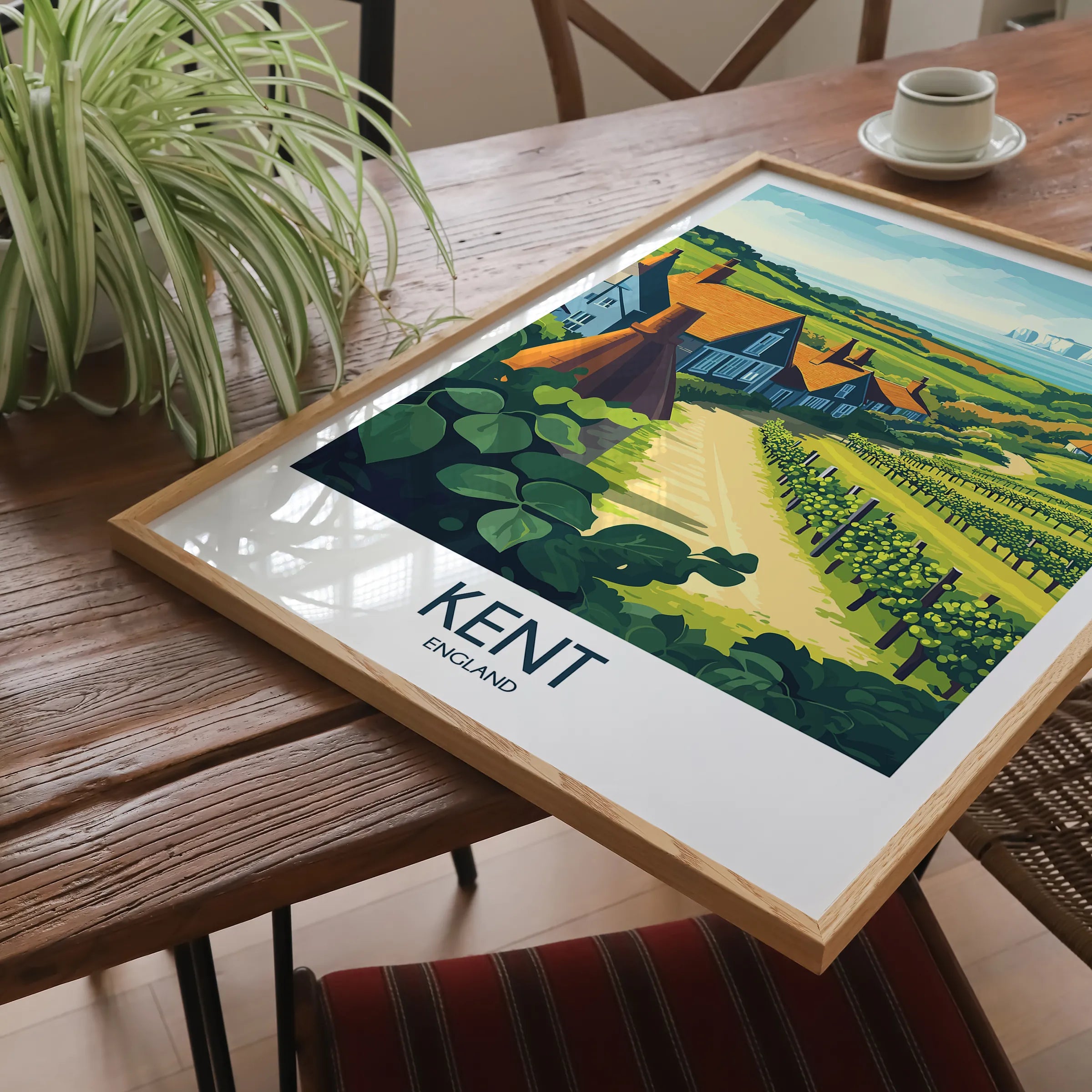 Kent Modern Travel Poster