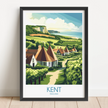 Kent Modern Travel Poster