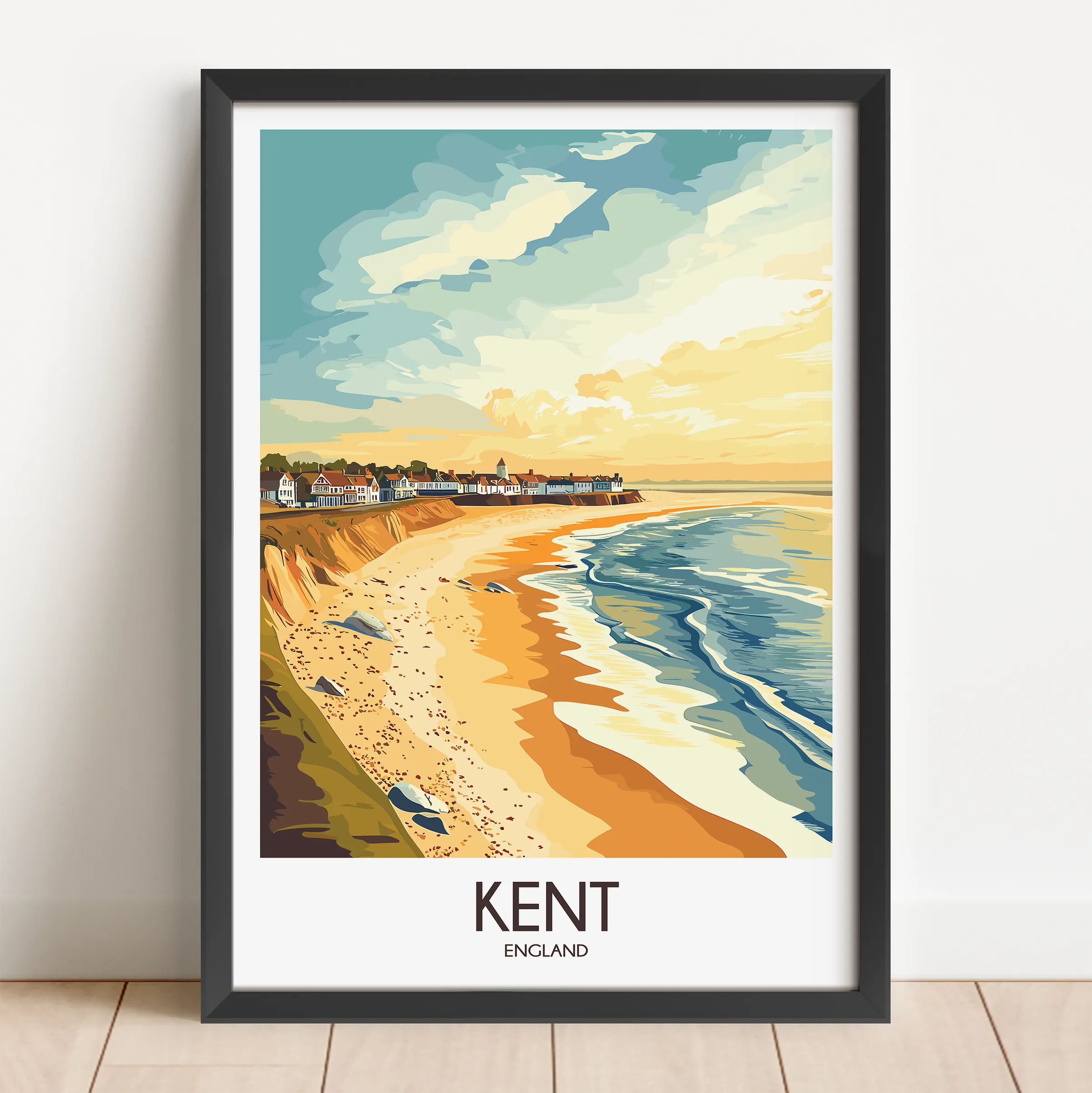 Kent Modern Travel Poster