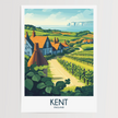 Kent Vintage Style Print