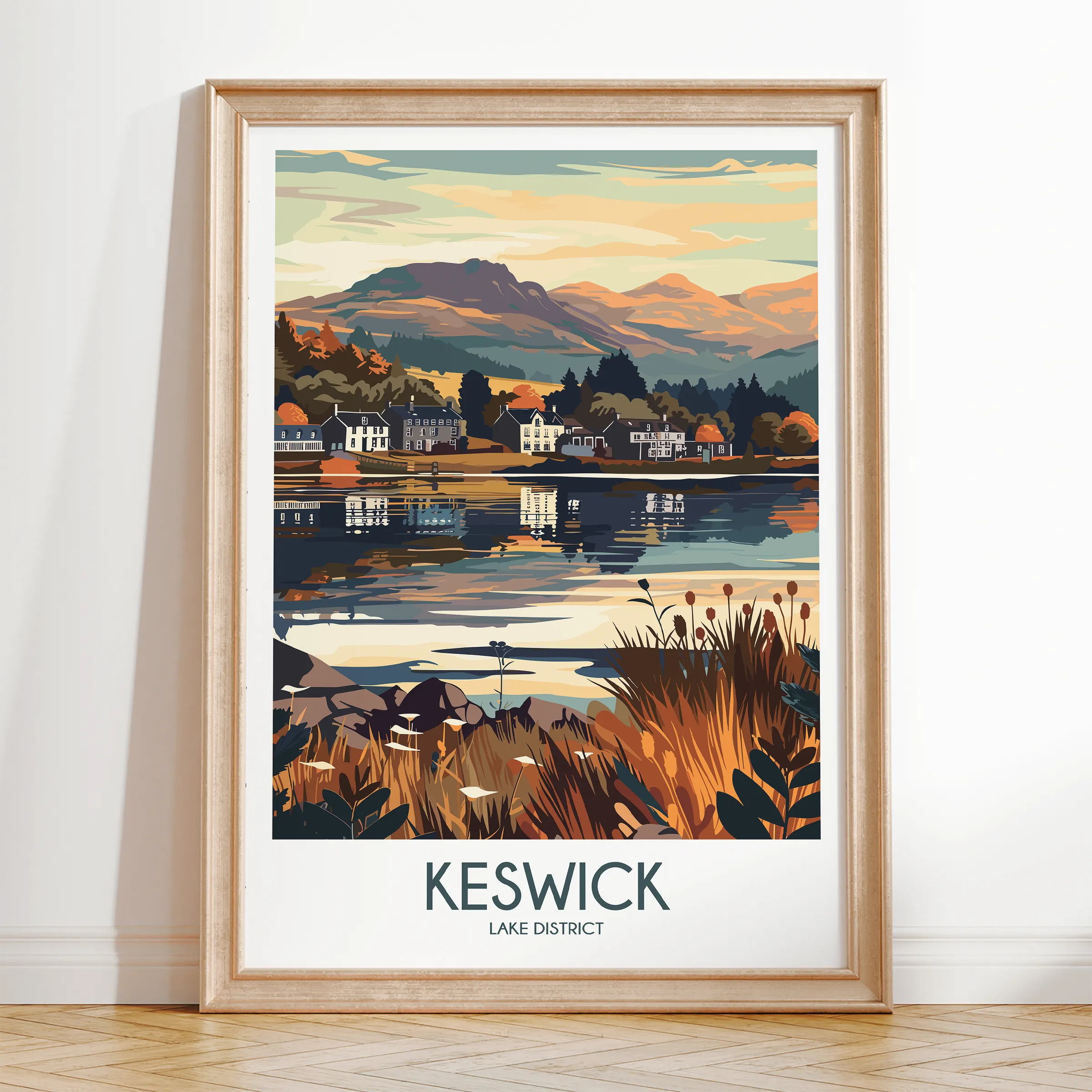 Keswick Modern Travel Poster