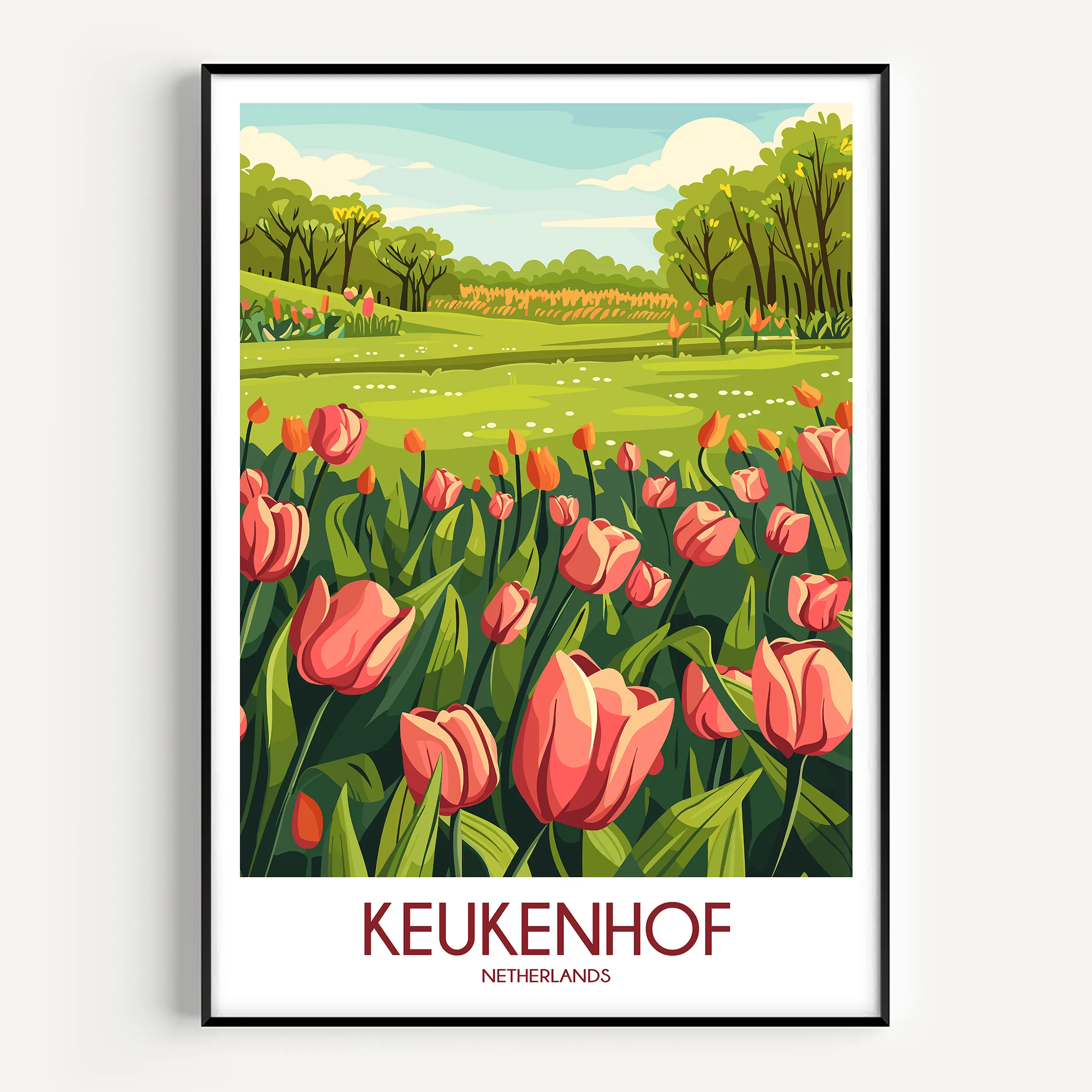 Keukenhof Minimalist Wall Art