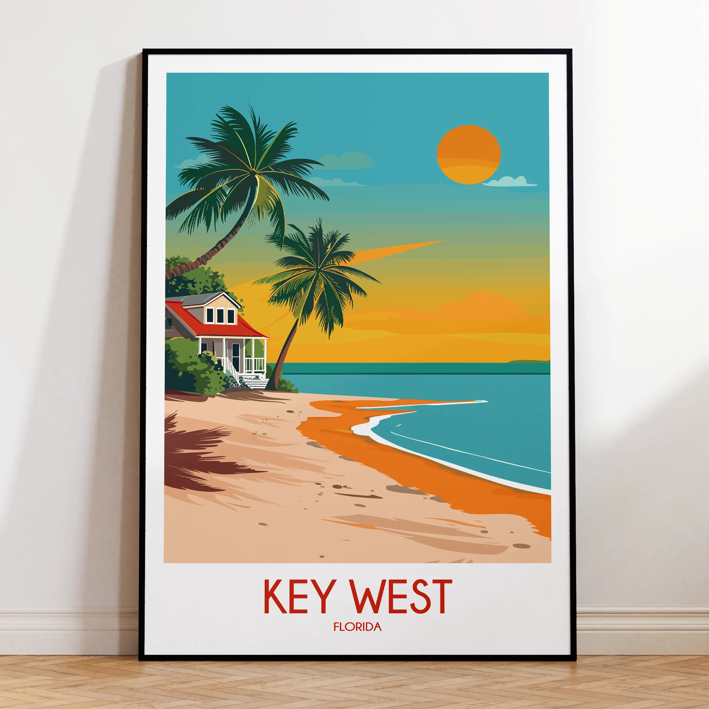 Key West Minimalist Wall Art