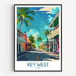 Key West Minimalist Wall Art
