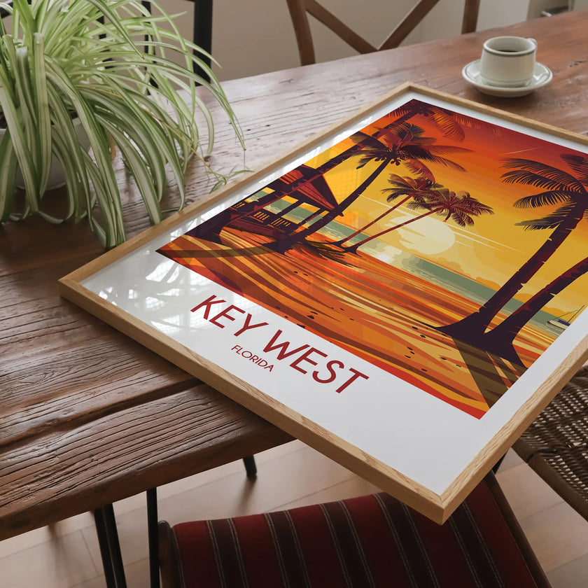 Key West Modern Travel Poster