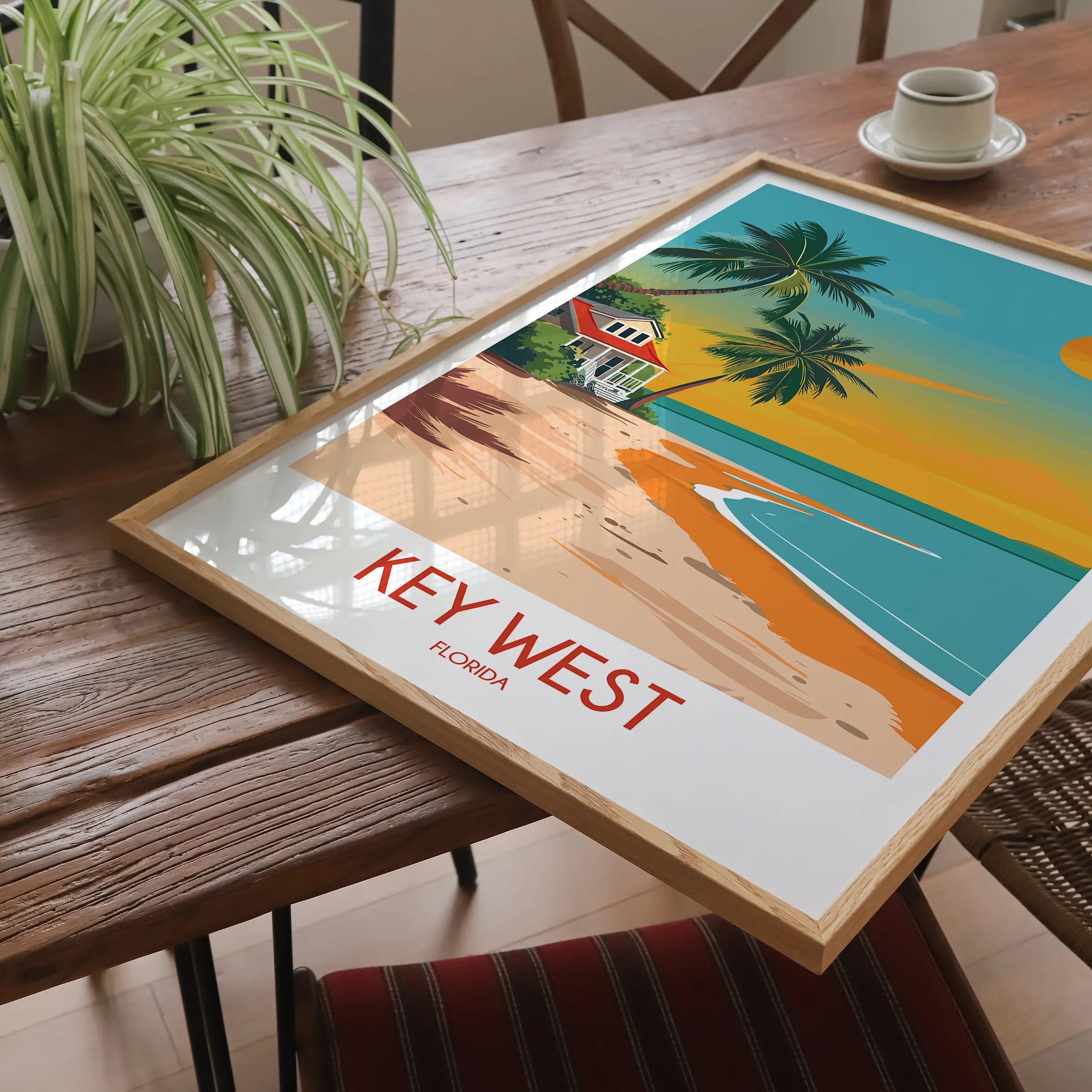 Key West Modern Travel Poster