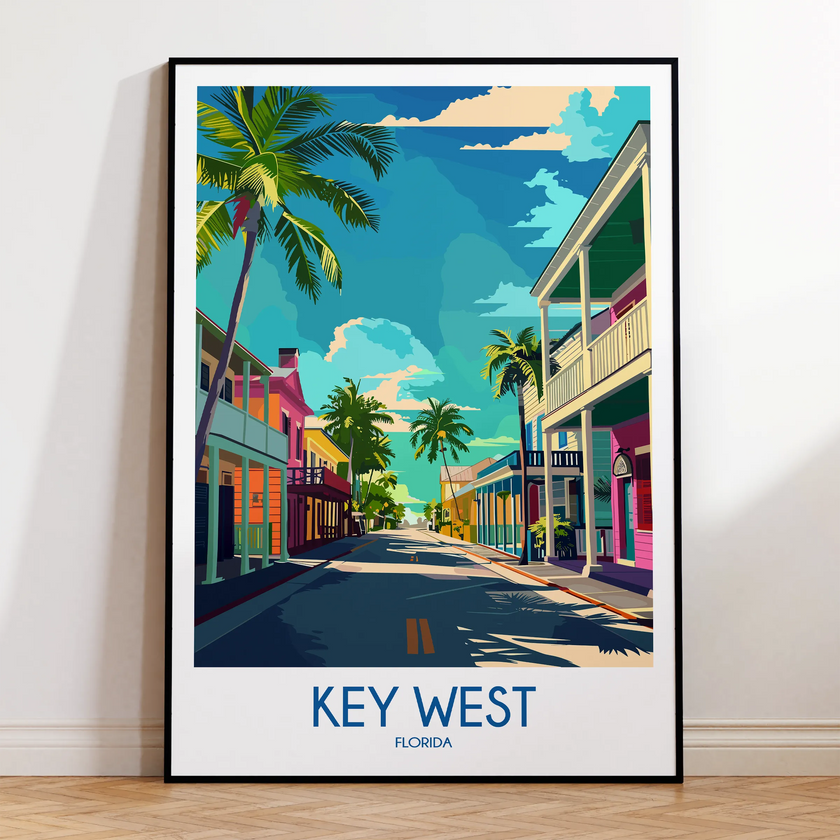 Key West Modern Travel Poster