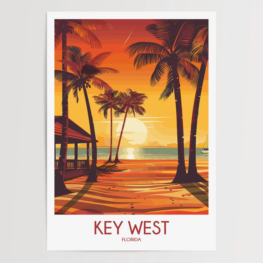 Key West Souvenir Poster Print