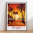 Key West Vintage Style Print