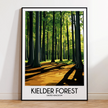 Kielder Forest Modern Travel Poster