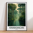 Kinabatangan Modern Travel Poster