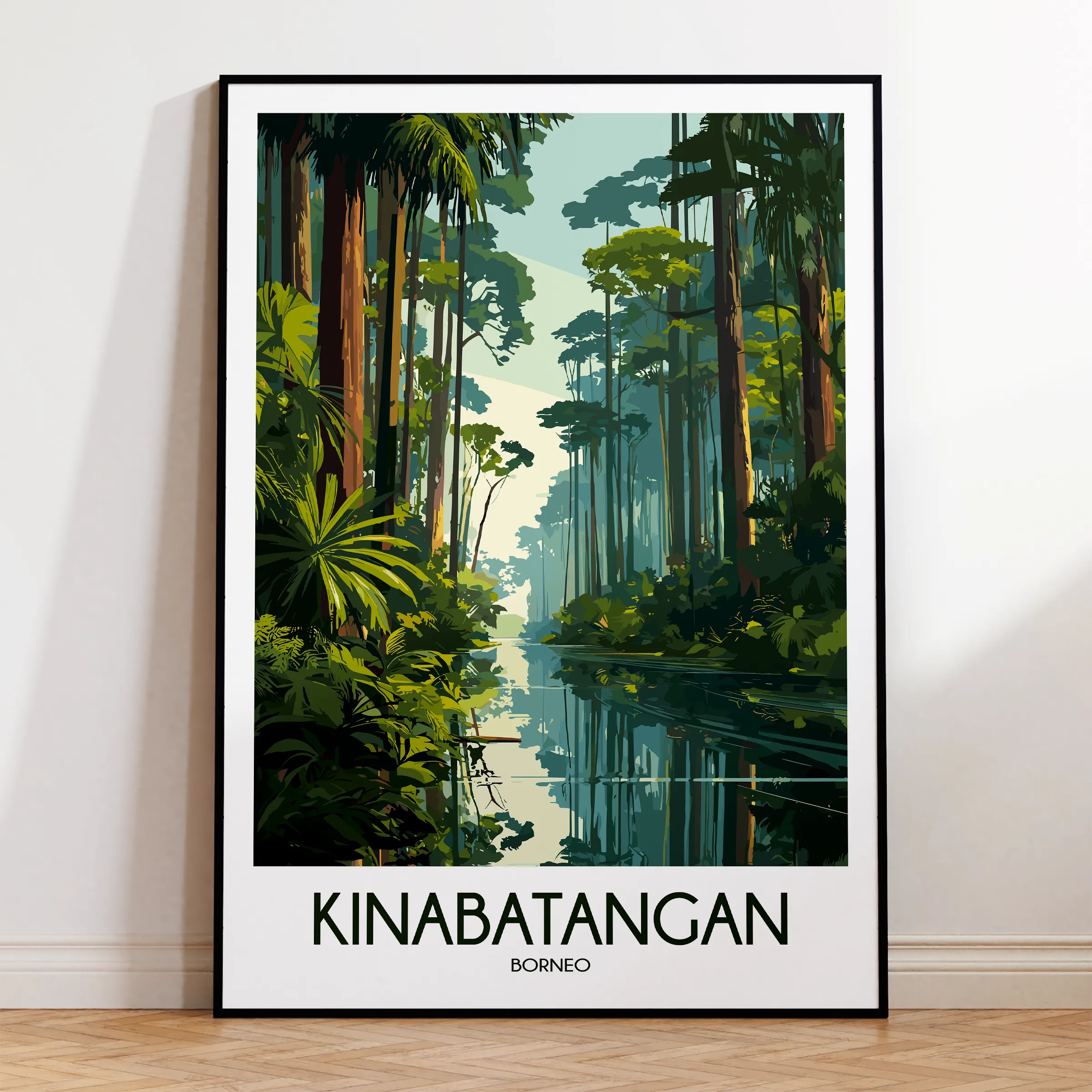 Kinabatangan River Destination Art Gift